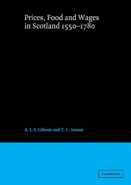 Prices, Food and Wages in Scotland, 1550–1780 (Hardback) 9780521346566