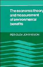 The Economic Theory and Measurement of Environmental Benefits (Paperback) 9780521348102