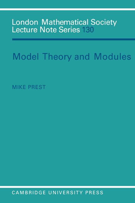 Model Theory and Modules (Paperback) 9780521348331