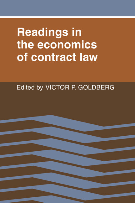 Readings in the Economics of Contract Law (Paperback) 9780521349208