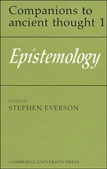 Epistemology (Paperback) 9780521349697