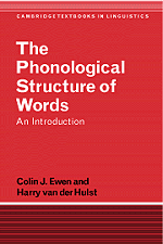 The Phonological Structure of Words; An Introduction (Hardback) 9780521350198
