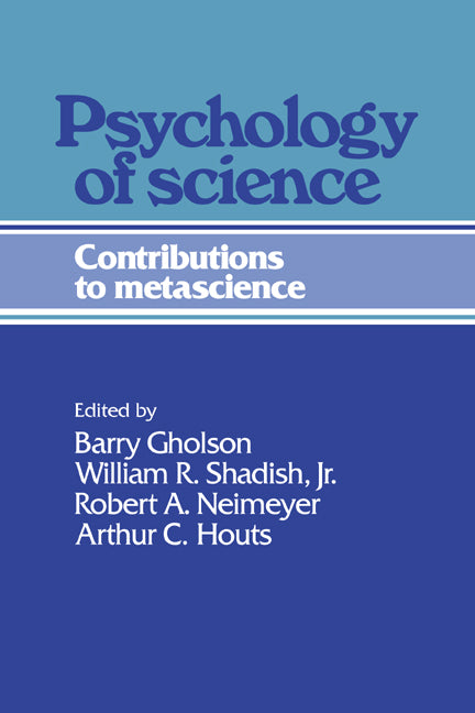 Psychology of Science; Contributions to Metascience (Hardback) 9780521354103