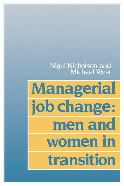 Managerial Job Change; Men and Women in Transition (Paperback) 9780521357449