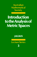 Introduction to the Analysis of Metric Spaces (Paperback) 9780521359283