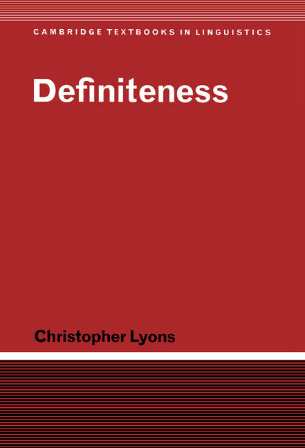 Definiteness (Hardback) 9780521362825