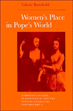 Women's Place in Pope's World (Hardback) 9780521363082