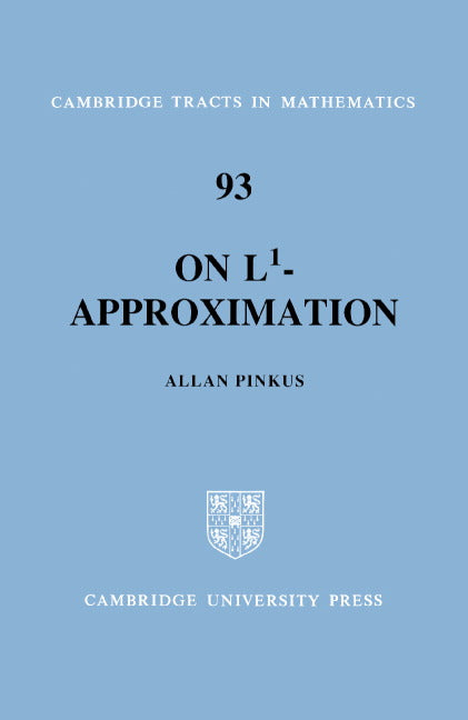 On L1-Approximation (Hardback) 9780521366502