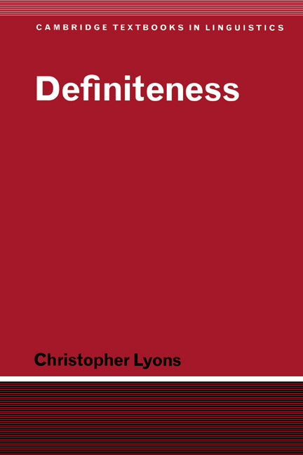 Definiteness (Paperback) 9780521368353