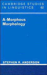 A-Morphous Morphology (Paperback) 9780521378666