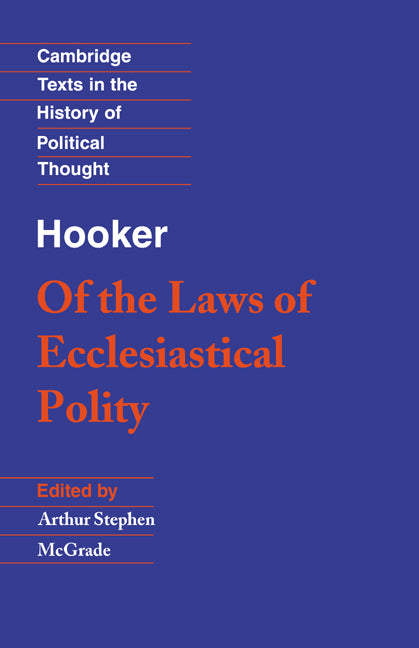 Hooker: Of the Laws of Ecclesiastical Polity (Paperback) 9780521379083