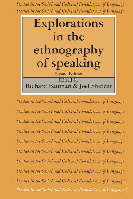 Explorations in the Ethnography of Speaking (Paperback) 9780521379335