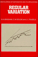 Regular Variation (Paperback) 9780521379434