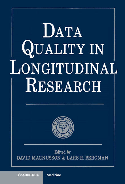 Data Quality in Longitudinal Research (Hardback) 9780521380911