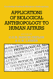 Applications of Biological Anthropology to Human Affairs (Paperback) 9780521019354