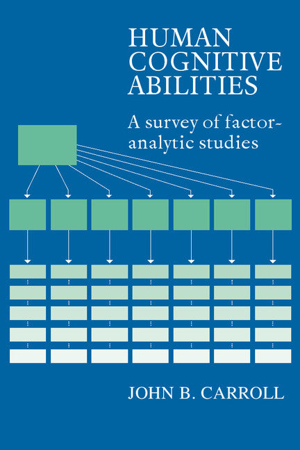Human Cognitive Abilities; A Survey of Factor-Analytic Studies (Hardback) 9780521382755