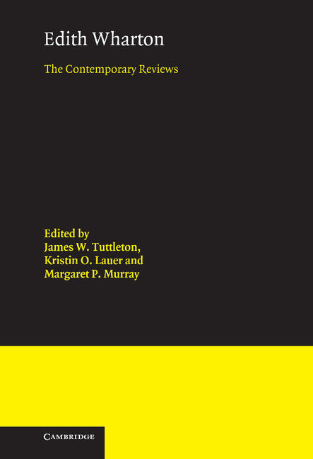 Edith Wharton; The Contemporary Reviews (Hardback) 9780521383196
