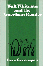 Walt Whitman and the American Reader (Hardback) 9780521384698