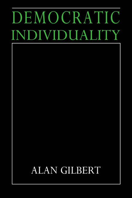 Democratic Individuality (Paperback) 9780521387095