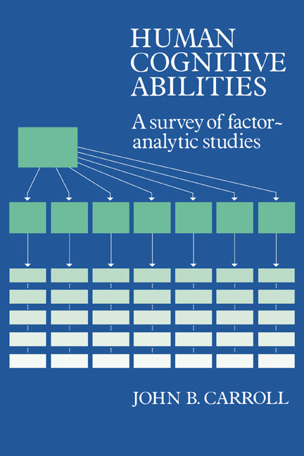 Human Cognitive Abilities; A Survey of Factor-Analytic Studies (Paperback) 9780521387125