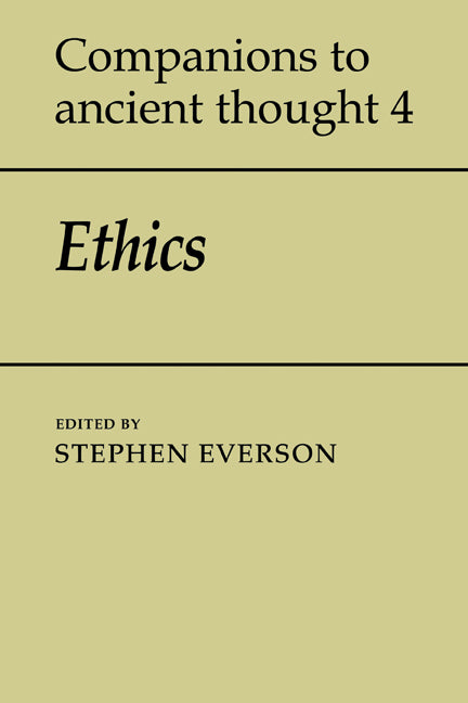 Ethics (Paperback) 9780521388320