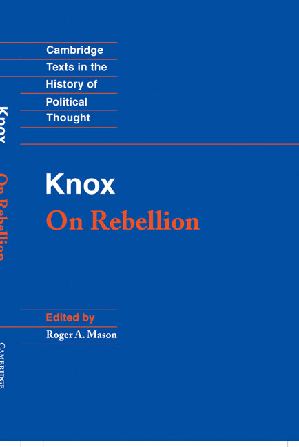 Knox: On Rebellion (Hardback) 9780521390897