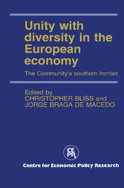 Unity with Diversity in the European Economy; The Community's Southern Frontier (Paperback) 9780521134095