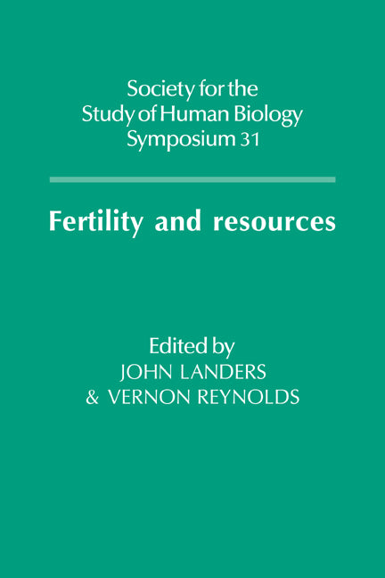 Fertility and Resources (Hardback) 9780521395267