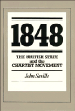 1848; The British State and the Chartist Movement (Paperback) 9780521396561