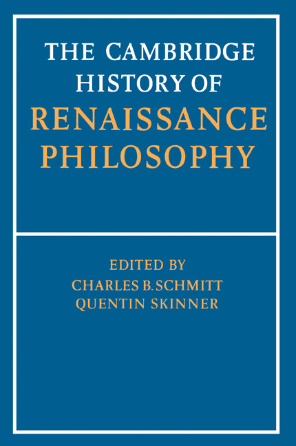 The Cambridge History of Renaissance Philosophy (Paperback) 9780521397483