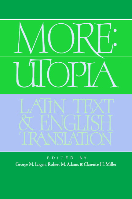 More: Utopia; Latin Text and English Translation (Hardback) 9780521403184