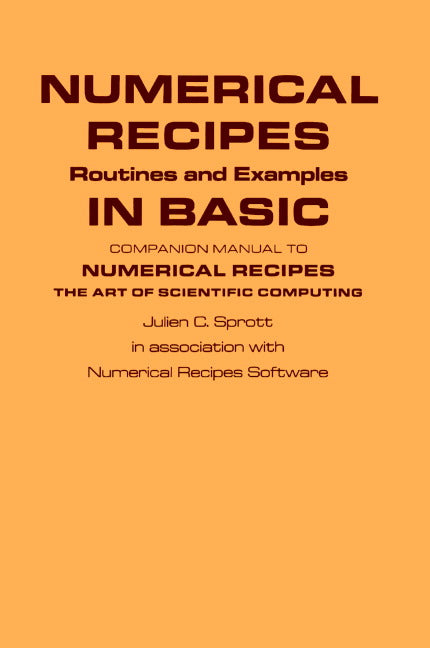 Numerical Recipes Routines and Examples in BASIC (First Edition) (Paperback) 9780521406895