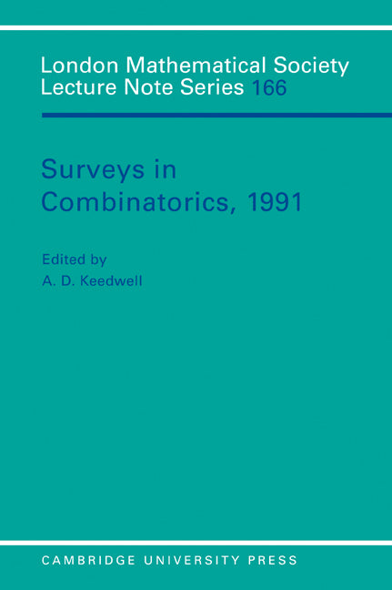 Surveys in Combinatorics, 1991 (Paperback) 9780521407663