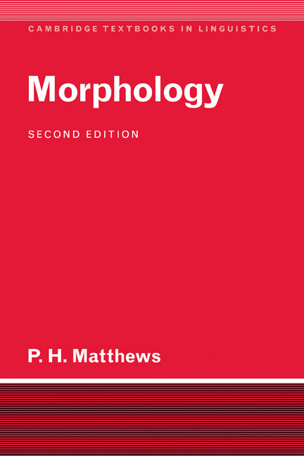 Morphology (Hardback) 9780521410434