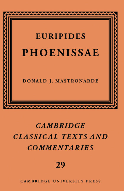 Euripides: Phoenissae (Hardback) 9780521410717