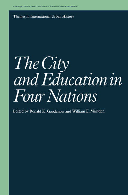 The City and Education in Four Nations (Hardback) 9780521410847