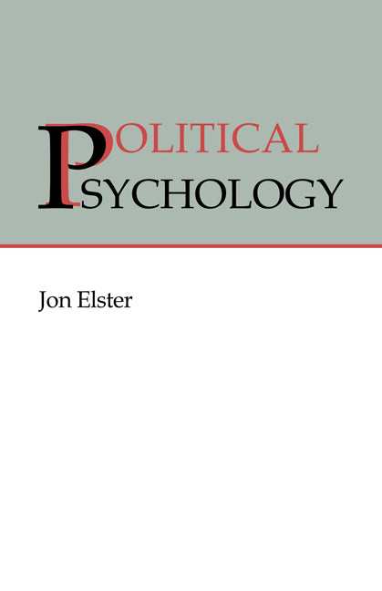 Political Psychology (Hardback) 9780521411103