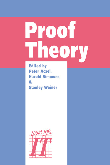 Proof Theory; A selection of papers from the Leeds Proof Theory Programme 1990 (Hardback) 9780521414135