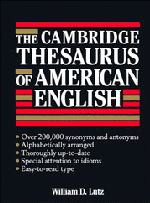 The Cambridge Thesaurus of American English (Hardback) 9780521414272