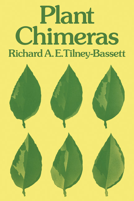 Plant Chimeras (Paperback) 9780521427876