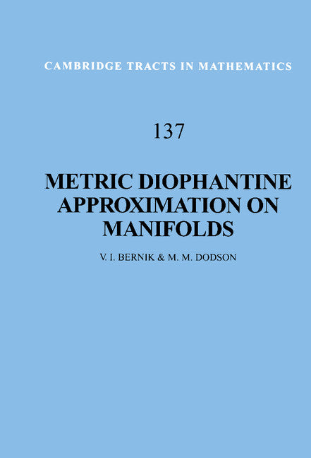 Metric Diophantine Approximation on Manifolds (Hardback) 9780521432757