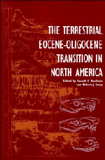The Terrestrial Eocene-Oligocene Transition in North America (Hardback) 9780521433877