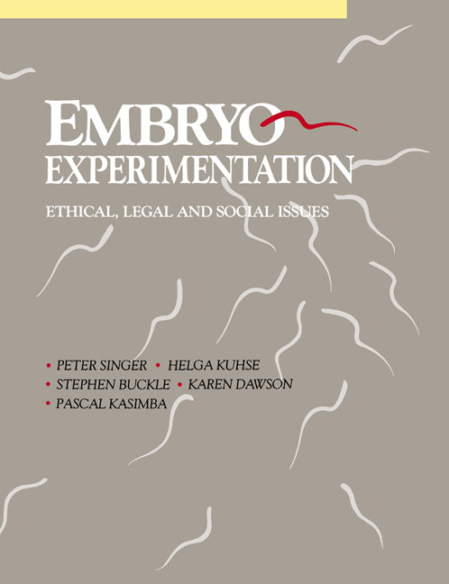 Embryo Experimentation (Paperback) 9780521435888