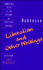 Hobhouse: Liberalism and Other Writings (Paperback) 9780521437264