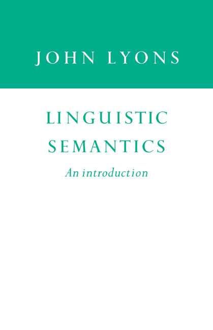 Linguistic Semantics; An Introduction (Paperback) 9780521438773