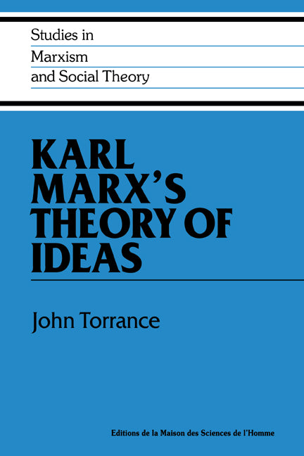 Karl Marx's Theory of Ideas (Hardback) 9780521440660