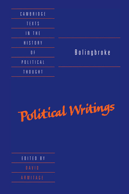 Bolingbroke: Political Writings (Hardback) 9780521443937