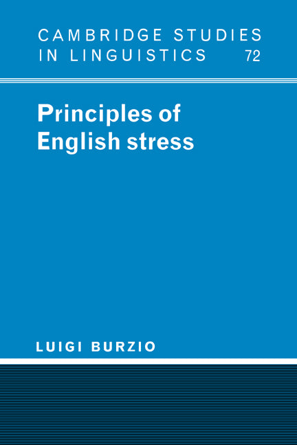 Principles of English Stress (Hardback) 9780521445139