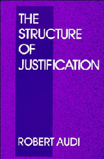The Structure of Justification (Paperback) 9780521446129