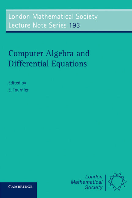 Computer Algebra and Differential Equations (Paperback) 9780521447577